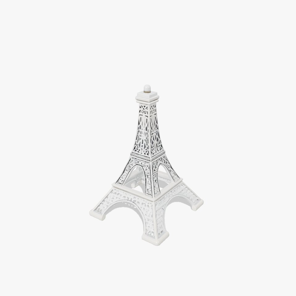 Eiffel Tower Metallic Lattice Design model pack